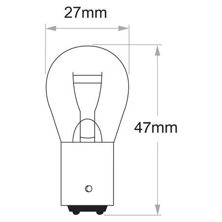Narva Bayonet BA15d Globe 12V 20/5W 473811