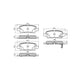 RDA BRAKES RDA Phantom Ceramic Brake Pad Set RDC2386