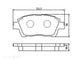 BRAKE PADS FRONT SUITABLE FOR TOYOTA