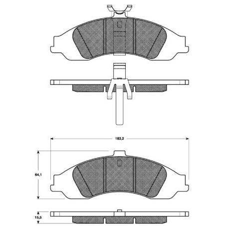 TRW DTEC Brake Pad Set (DB1331)