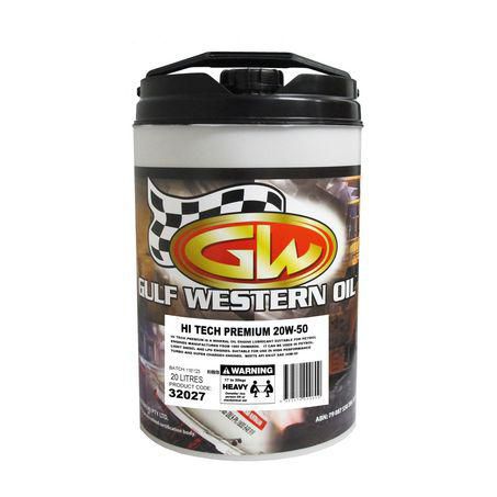 Gulf Western Hi-Tech Premium 20W-50 Engine Oil - 20L 32027