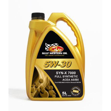 Gulf Western SYN-X 7000 FULL SYNTHETIC 5W-30 ENGINE OIL 5L 60520