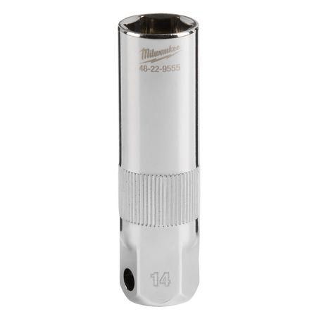 Milwaukee 3/8 Inch Drive 14mm Spark Plug Socket 48229555
