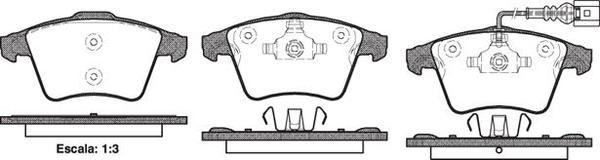 Remsa DB1947 E FRONT DISC BRAKE PADS - AUDI / VW TRANSPORTER T5 03-
