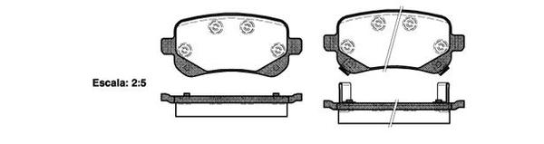 Remsa REAR DISC BRAKE PADS - DODGE JOURNEY 08-