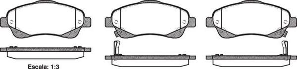 Remsa FRONT DISC BRAKE PADS - TOYOTA AVENSIS,COROLLA  03-