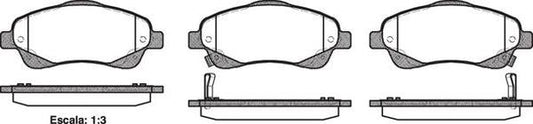 Remsa FRONT DISC BRAKE PADS - TOYOTA AVENSIS,COROLLA  03-