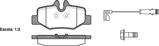 Remsa REAR DISC BRAKE PADS - MERCEDES BENZ VIANO,VITO 03-