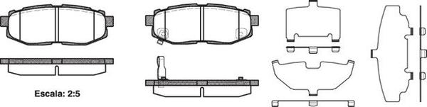 Remsa REAR DISC BRAKE PADS - SUBARU TRIBECA  05-