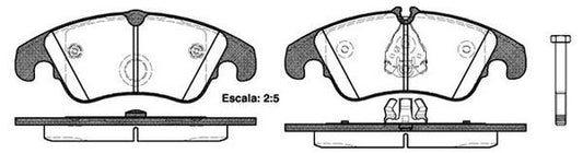 FRONT DISC BRAKE PADS  -  AUDI / VW A4 , A5 , Q5 07- DB2186 E 130410