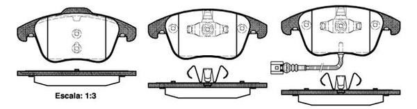 Remsa FRONT DISC BRAKE PADS - AUDI / VW Q3 , TIGUAN 07-