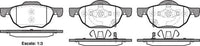 Remsa FRONT DISC BRAKE PADS - HONDA ACCORD CL,CM 03-