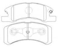Remsa DB1912 E FRONT DISC BRAKE PADS - DAIHATSU MITSUBISHI