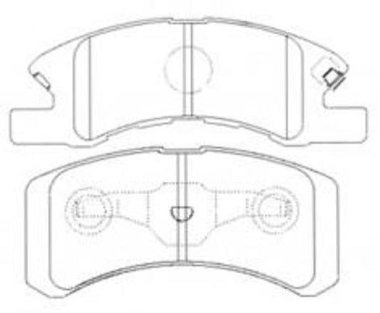 DB1912 E FRONT DISC BRAKE PADS - DAIHATSU MITSUBISHI 111102
