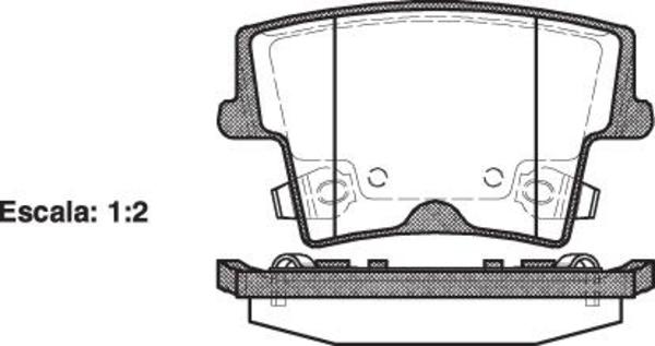 Remsa REAR DISC BRAKE PADS - CHRYSLER 300C 04-