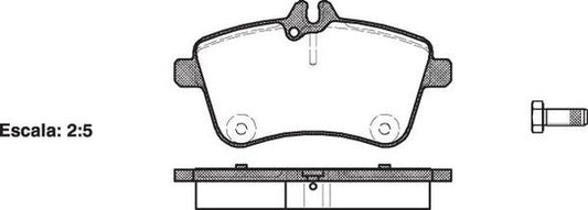 FRONT DISC BRAKE PADS - MERCEDES BENZ A CLASS W169,B CLASS W245 04- 113000