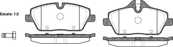 Remsa FRONT DISC BRAKE PADS - BMW SER 1 E81, E87 04-