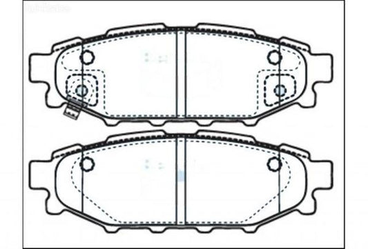 REAR DISC BRAKE PADS - SUBARU OUTBACK 03- DB1803 E 113601
