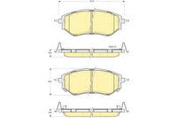 Remsa DB1722 E FRONT DISC BRAKE PADS - SUBARU LEGACY BL , BP 04-