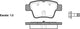 Remsa REAR DISC BRAKE PADS - CITROEN PEUGEOT RENAULT 207 , 307     00-