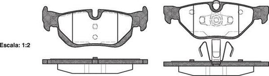 Remsa REAR DISC BRAKE PADS - BMW SER 1 E8# SER 3 E9# X1 E84