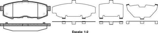 Rear Brake Pads -  Mazda MPV 04- DB1729 E 116000
