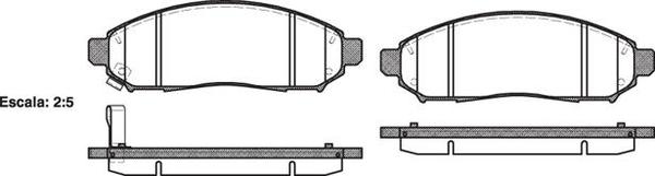 Remsa FRONT DISC BRAKE PADS - NISSAN PATHFINDER R51 05- DB1835 E