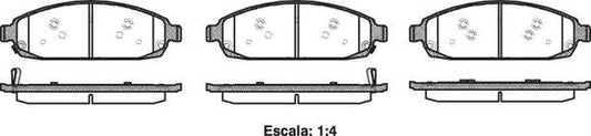 FRONT DISC BRAKE PADS - JEEP COMMANDER GRAND CHEROKEE  05- 117302