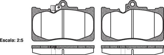 Remsa FRONT DISC BRAKE PADS - TOYOTA LEXUS GS#  04-