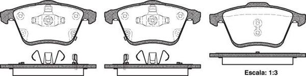 Remsa FRONT DISC BRAKE PADS - MAZDA MAZDA 6 GG,GY 02-07