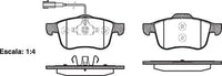 Remsa FRONT DISC BRAKE PADS - ALFA 159, BRERA, SPIDER  05-