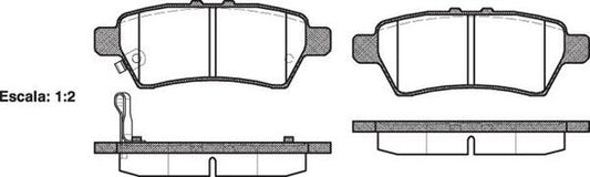 REAR DISC BRAKE PADS - NISSAN PARTHFINDER R51 05- DB1919 E 118801