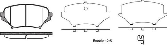 FRONT DISC BRAKE PADS - MAZDA MX5 NCEC 2005- 118901