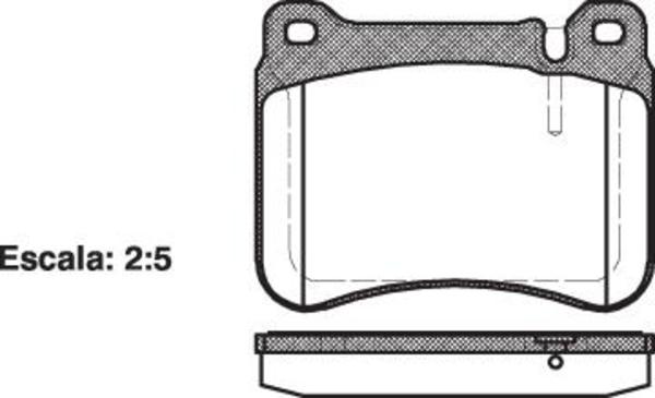 Remsa FRONT DISC BRAKE PADS - MERCEDES BENZ C , SLK CLASS 04-