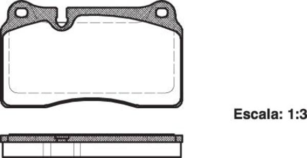 Remsa FRONT DISC BRAKE PADS - AUDI / VW TOUAREG  05-