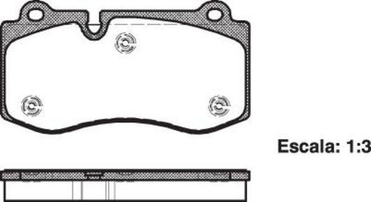 Remsa FRONT DISC BRAKE PADS - MERCEDES BENZ S CLASS 05- DB2057 E