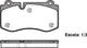 Remsa FRONT DISC BRAKE PADS - MERCEDES BENZ S CLASS 05- DB2057 E