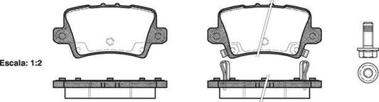 Remsa REAR DISC BRAKE PADS - HONDA CIVIC FD,FA HYBRID 06-