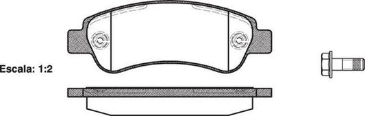 Remsa REAR DISC BRAKE PADS - FIAT DUCATO 06-