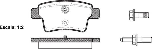 Remsa REAR DISC BRAKE PADS - CITROEN PEUGEOT RENAULT C4 PICASSO  06-