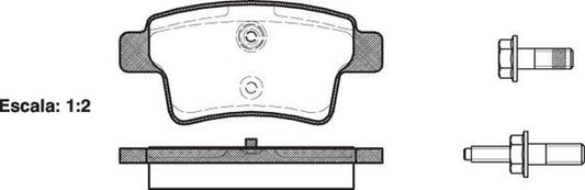 Remsa REAR DISC BRAKE PADS - CITROEN PEUGEOT RENAULT C4 PICASSO  06-
