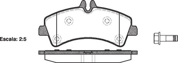 Remsa REAR DISC BRAKE PADS - MERCEDES BENZ / AUDI VW SPRINTER , CRAFTER  06-