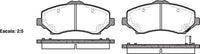 Remsa FRONT DISC BRAKE PADS - DODGE NITRO , JOURNEY 07- DB2002 E