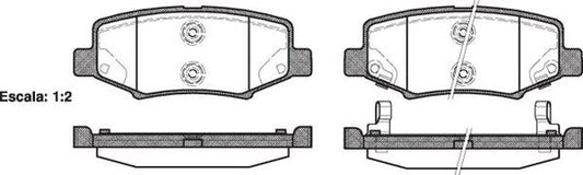 Remsa REAR DISC BRAKE PADS - DODGE NITRO , JOURNEY 07-