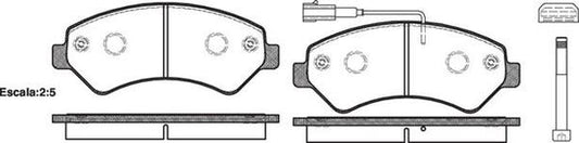 FRONT DISC BRAKE PADS - FIAT DUCATO 06- 127501