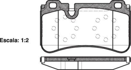Remsa REAR DISC BRAKE PADS - MERCEDES BENZ E-CLASS , SL CLASS 04-