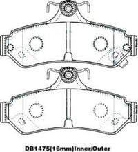Remsa REAR DISC BRAKE PADS - TOYOTA CAMRY ACV3#,4  02-11 DB1475 E