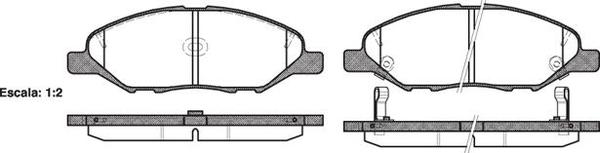 Remsa FRONT DISC BRAKE PADS - NISSAN TIIDA  05- DB1819 E