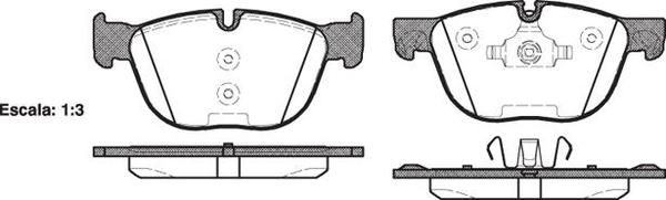 Remsa FRONT DISC BRAKE PADS - BMW X5 F70,F15 , X6 E7#