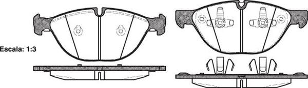 Remsa FRONT DISC BRAKE PADS - BMW X5 F70,   X6 E7#
